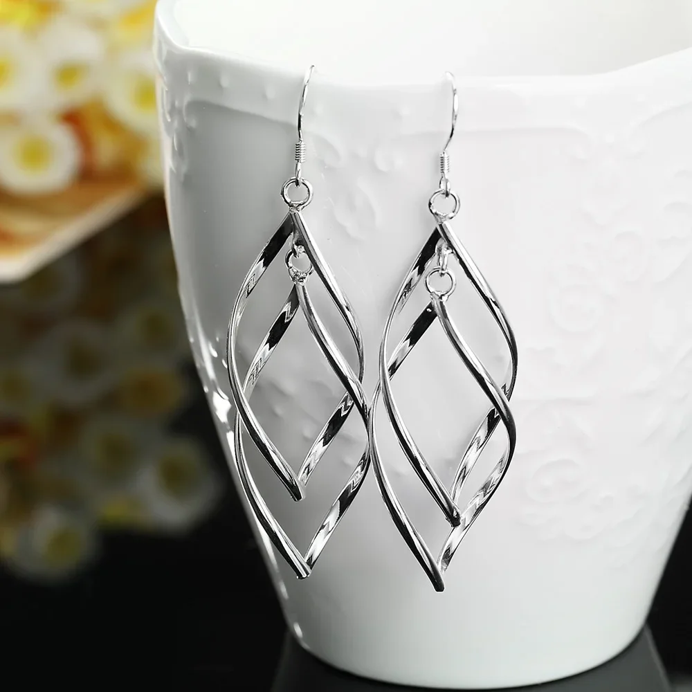 Серьги серебряные GINSTONELATE 4 пары |