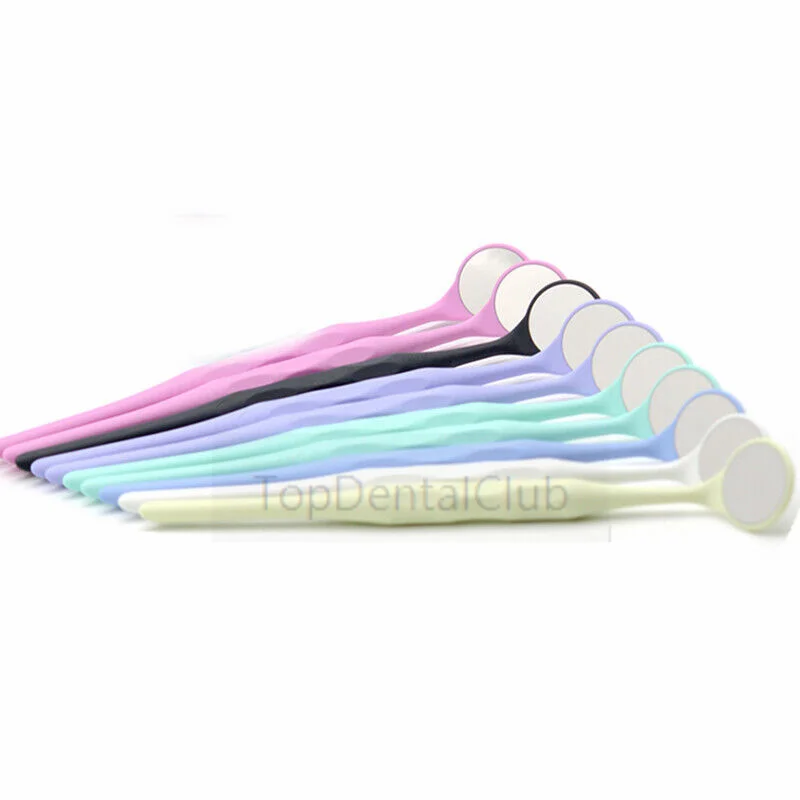 

20Pcs Dental Endoscope Mouth Mirror Oral Single/Double Side With Plastic Handle