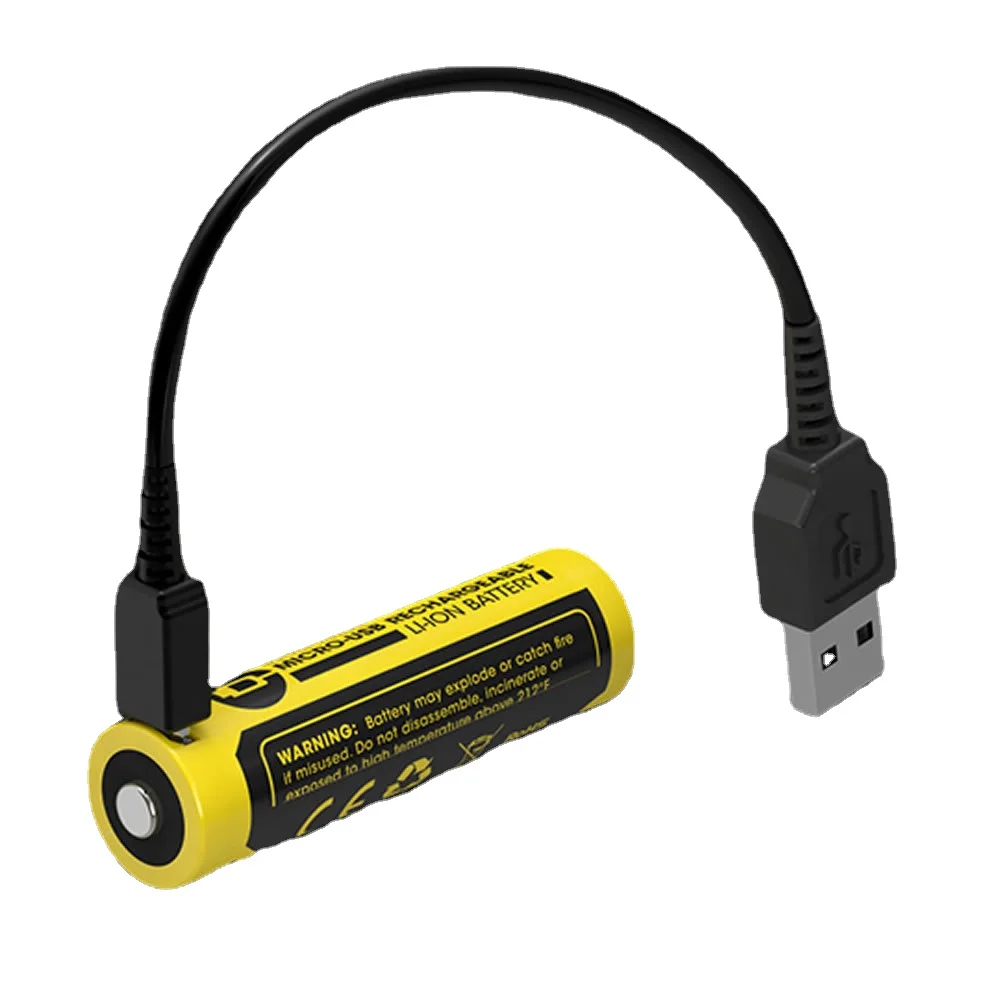 

Перезаряжаемый литий-ионный аккумулятор NITECORE NL1475R Micro-USB 14500 750 мАч для фонарика, игрушек, различных электроприборов