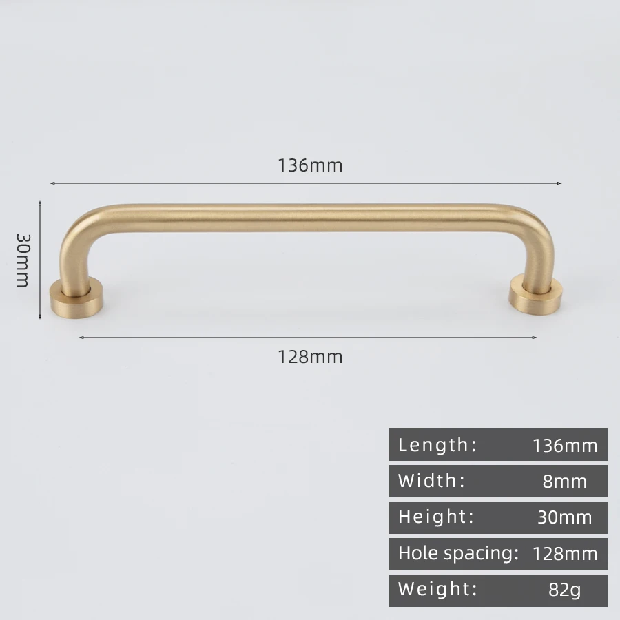 Ручки для шкафов KEDLO латунные золотые