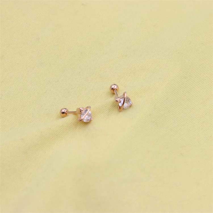 Женские серьги из серебра 925 пробы с фианитом |