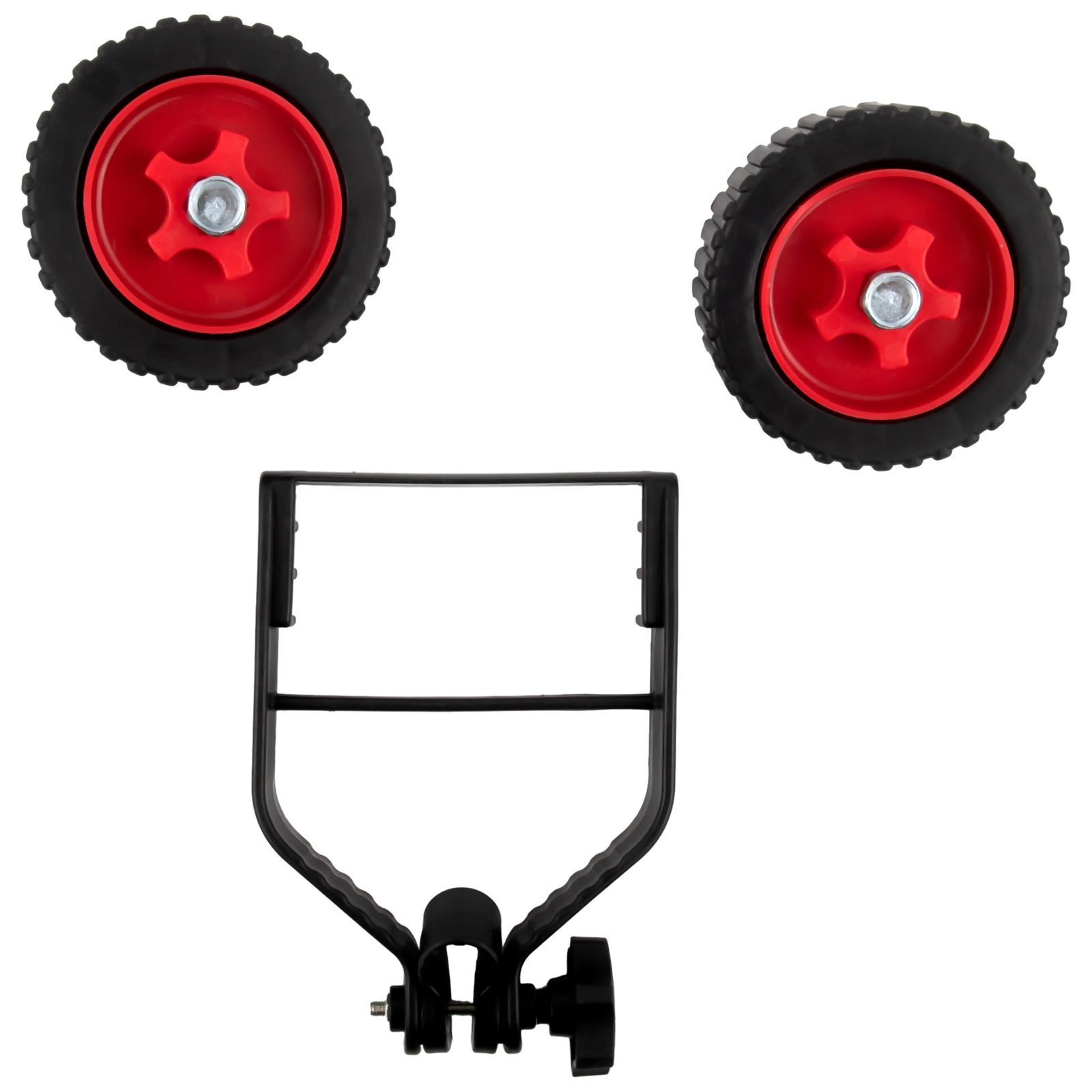 

Universal String Trimmer Grass Eater Cutter Adjustable Support Wheels Set Lawn Mower Wheel Replacement Trimmer Auxiliary Wheels