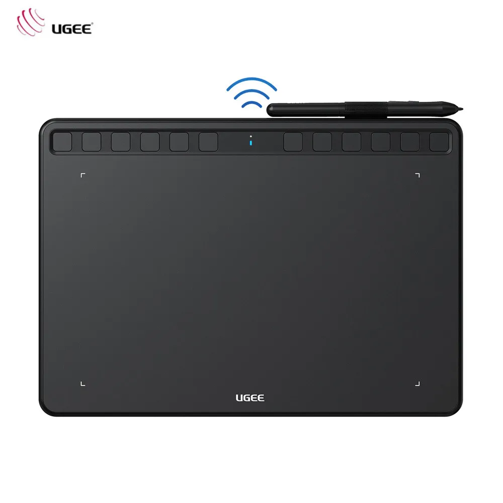 UGEE S1060W Wireless Drawing Tablet Digital Graphic Tablets Support Android Windows Mac for Drawing eLearning Game OSU Designing