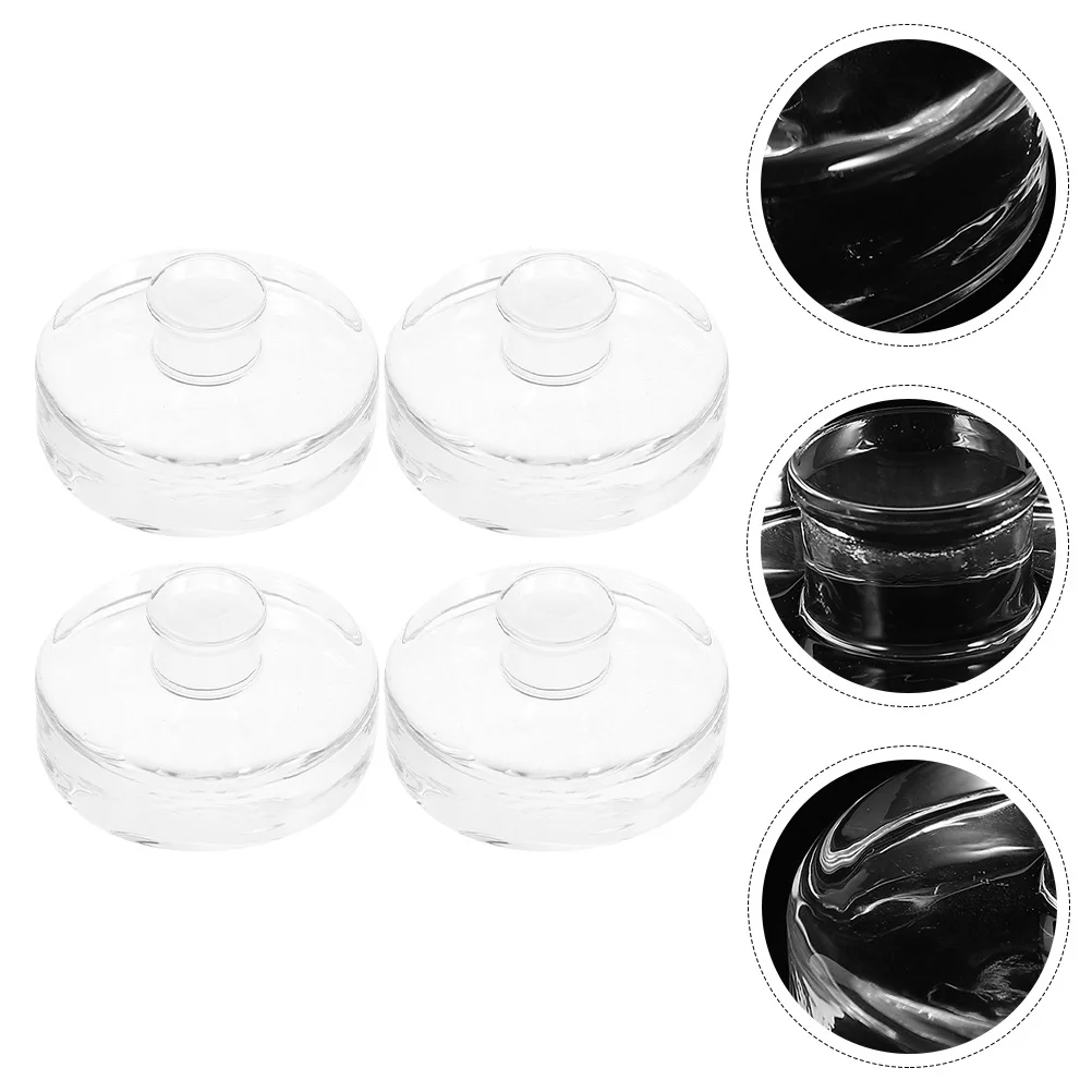 

4 Pcs Pickle Jars Weights Kimchi Fermentation Weights Fermenter Caps Can Lid Fermented Glass Weights
