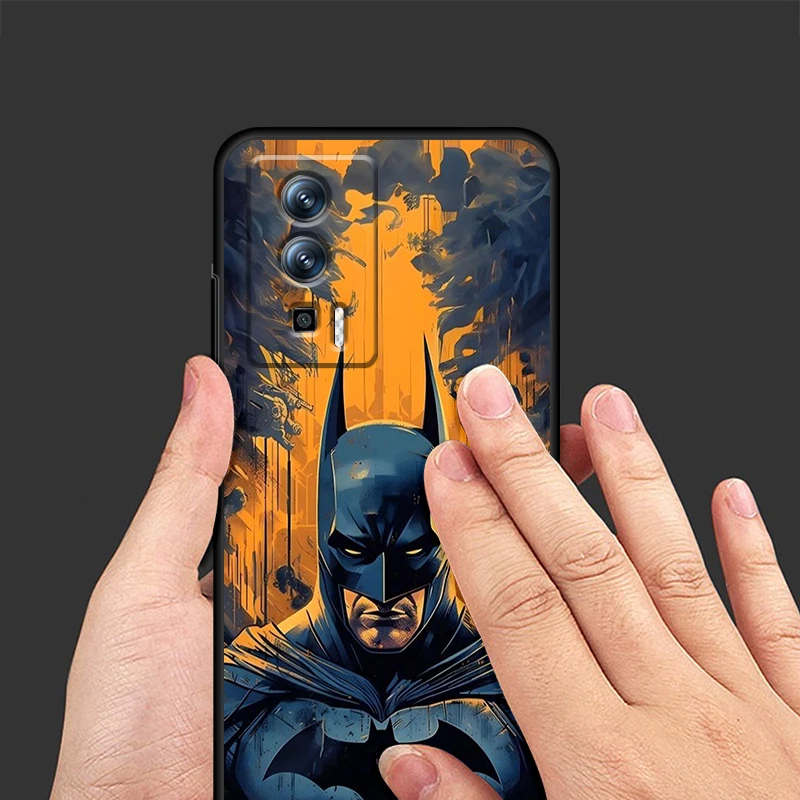 Милый мультяшный Чехол B-Batmans для Xiaomi Redmi 9A 9C 9AT 10C 9 9T 10 12C 13C A3 12 K60 A1 K50 K40 черный чехол