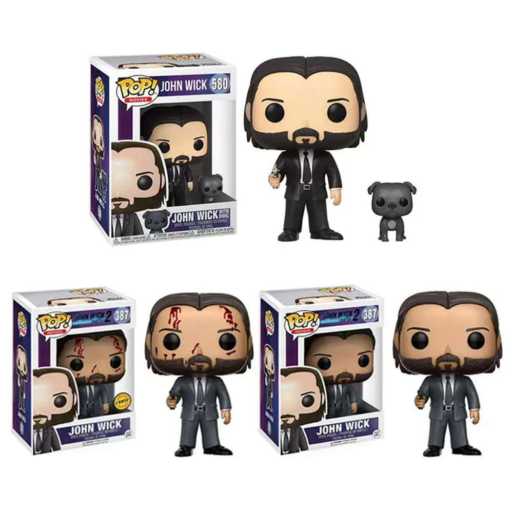 Фильмы Funko Pop John Wick с собакой # 580 Джон Уик Эксклюзивные виниловые фигурки 387