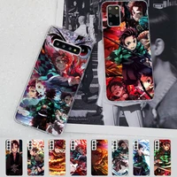 demon slayer kamado tanjirou phone case for samsung s21 a10 for redmi note 7 9 for huawei p30pro honor 8x 10i cover
