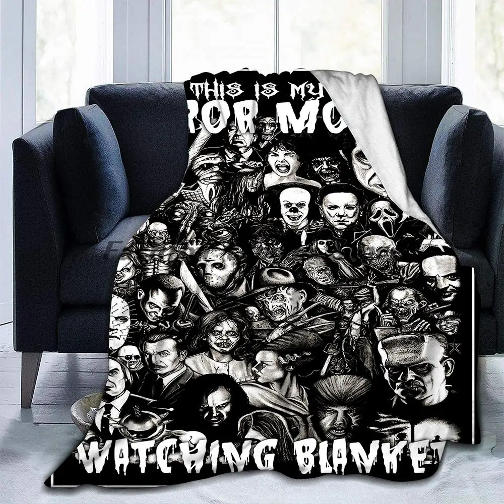 

Terror Blanket Horror Mysterious Character Soft Plush Throw Blanket Lightweight Fleece Blankets for Couch Bed All Season Warm
