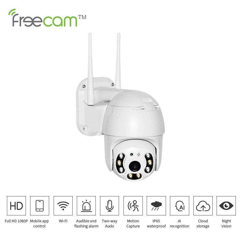 

Freecam Camera Smart Home WIFI IP CCTV Digital Security Outdoor Surveillance Wireless Tracking Video Night Vision Detect Cameras