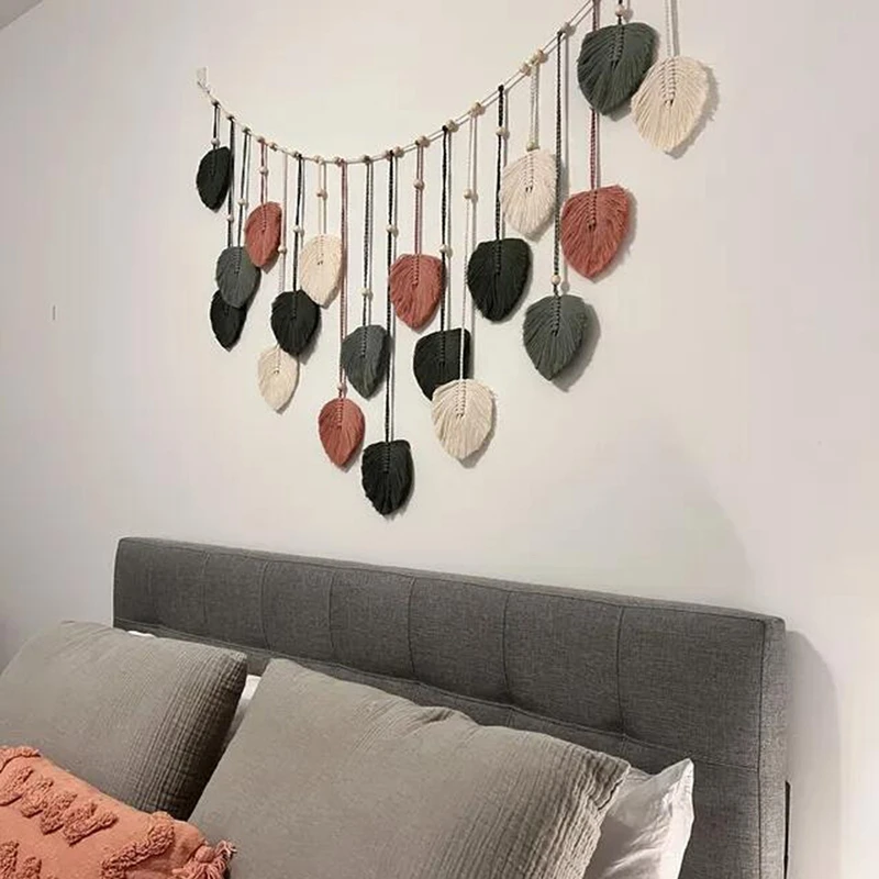 Макраме Настенный декор 29 5X47 3 дюйма шикарная Фотографическая гирлянда с