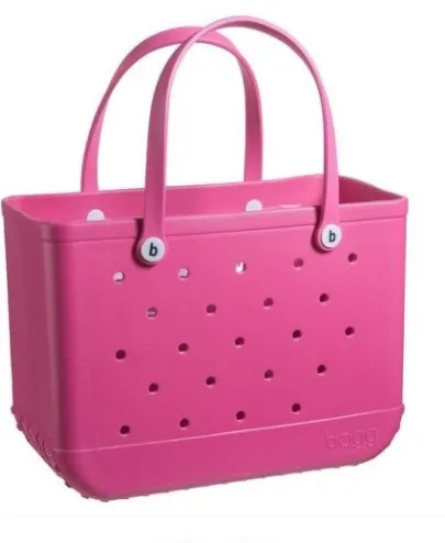 

EVA Beach Bag Summer Handbag for Women Fashion Outdoor Solid Color Printed Handbag Storage Large Capacity Basket Satchel