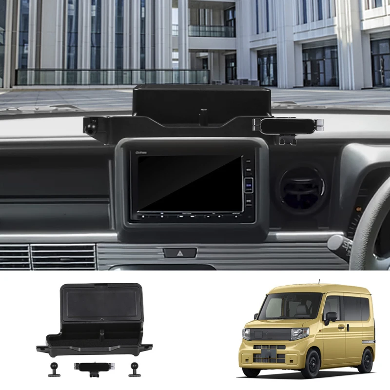 

Для Honda N-VAN 2024 2025 передняя приборная панель, навигационный экран, ящик для хранения, держатель для стакана с водой, крышка контейнера, аксессуары для интерьера