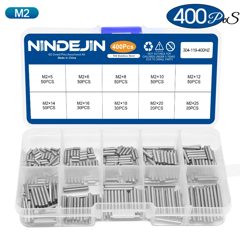 

NINDEJIN набор дюбелей-штифтов из нержавеющей стали М2-М6