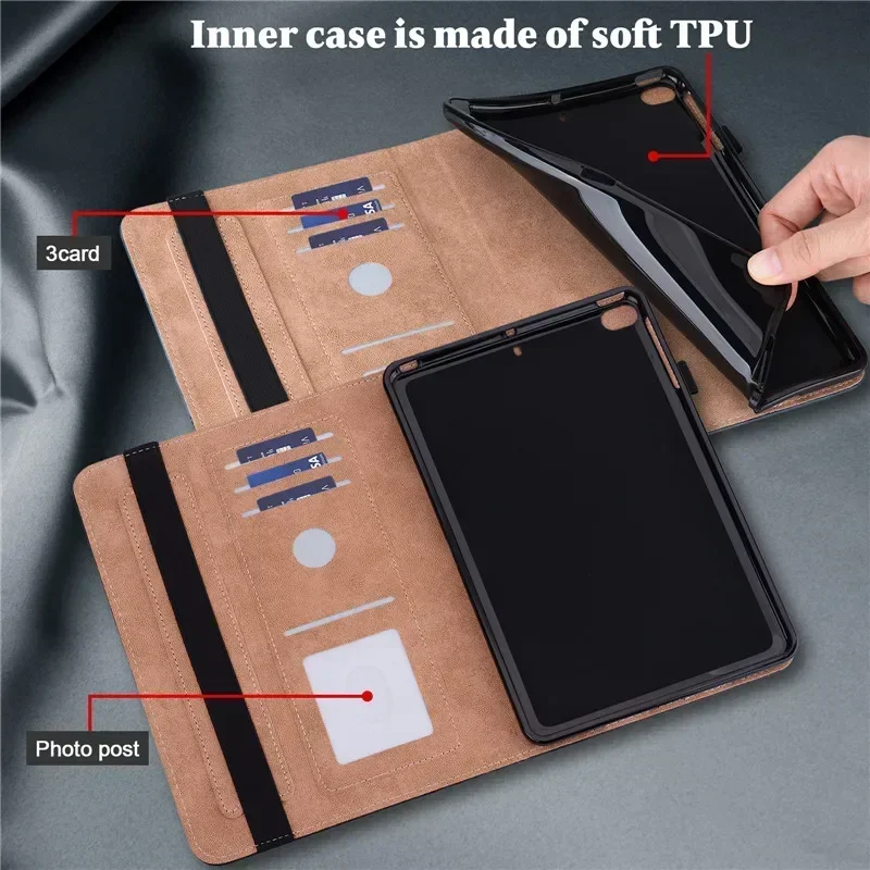 Фото Чехол для Lenovo Tab Plus tb351fu, роскошный чехол-кошелек из искусственной кожи, подставка для планшета, чехол для Lenovo Tab Plus 2024, чехол 11,5 дюймов №5