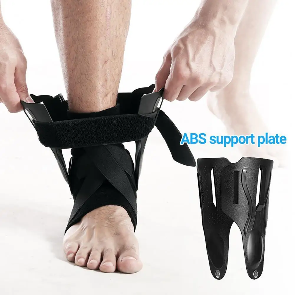 

1Pc Fix Plastic Plate Ankle Protector Adjustable Hook Loop Fasteners Strong Ankle Brace Active Stabilizer Sports Accessories