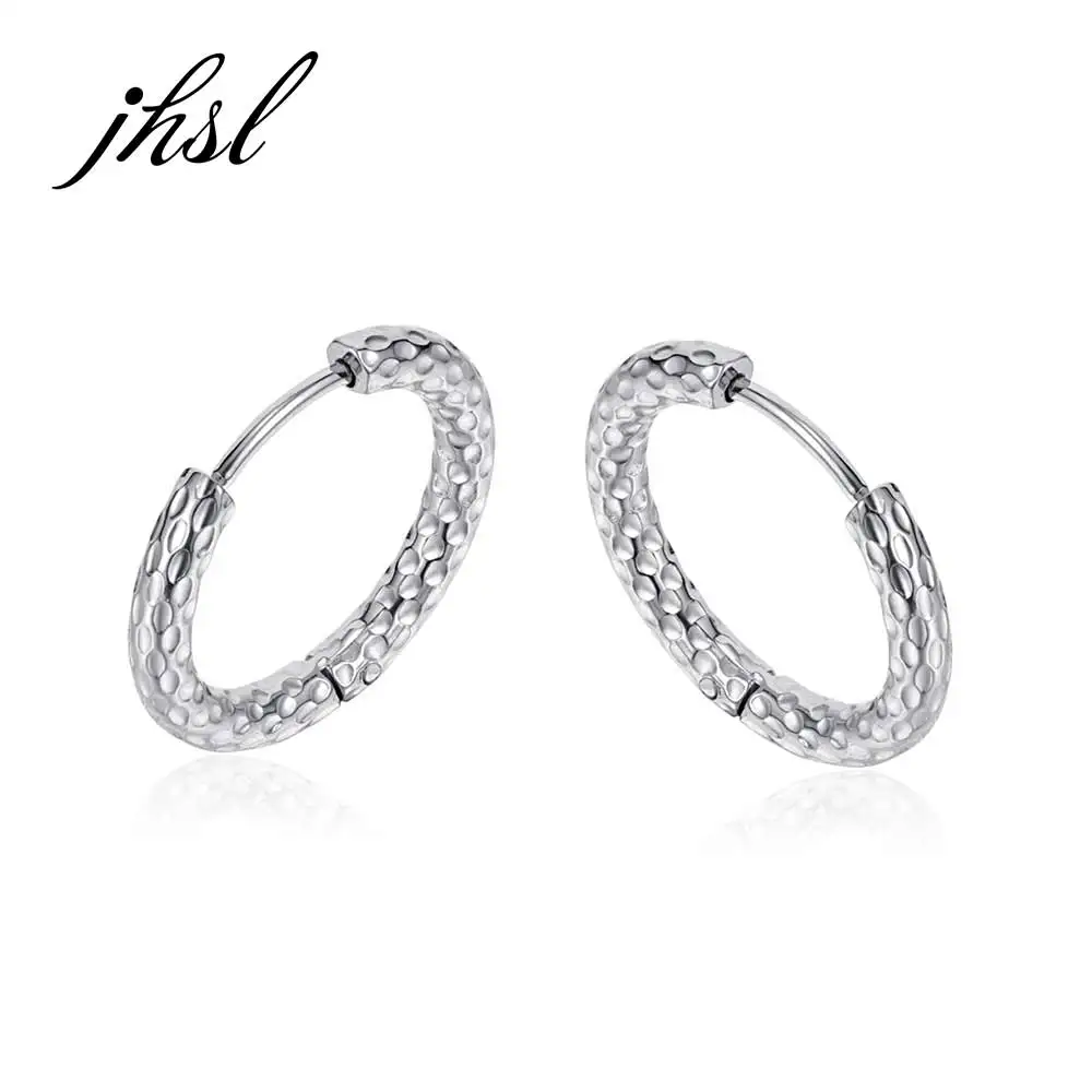 JHSL маленькие женские серьги-кольца из нержавеющей стали золотой серебряный цвет Высокое качество модные ювелирные изделия Прямая поставка
