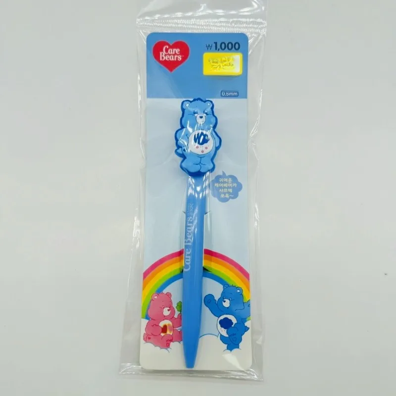 Фото Новая популярная милая ручка-автомат в корейском стиле Care Bears для девочек, студентов, черная, 0,5 мм, для экзаменов и подписи №3