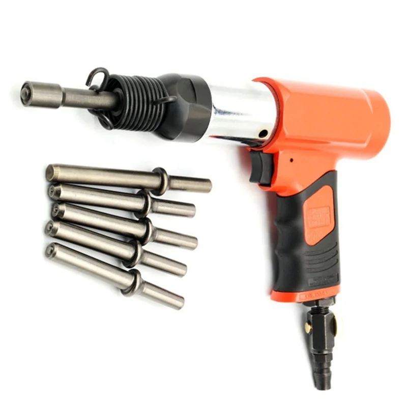 

Pneumatic Riveter Street Traffic Signs Advertisement Nameplate Air Rivet Tool Solid Hollow 3 to 8mm Screw Nut Hammer
