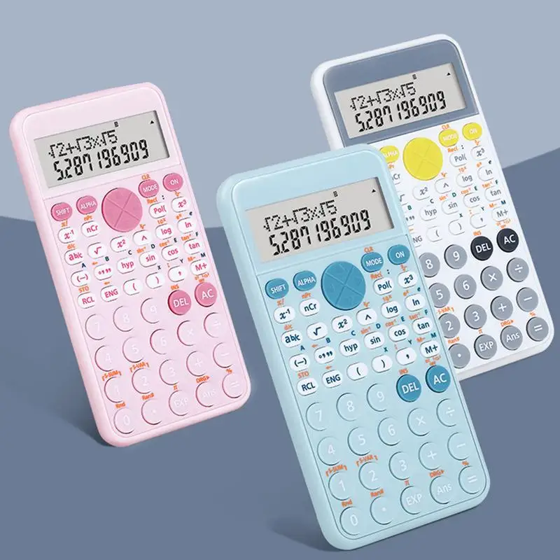 

Scientific Calculator 10 Digit Scientific Calculators Blue White For Students In High School Or College Small Pocket Calculators