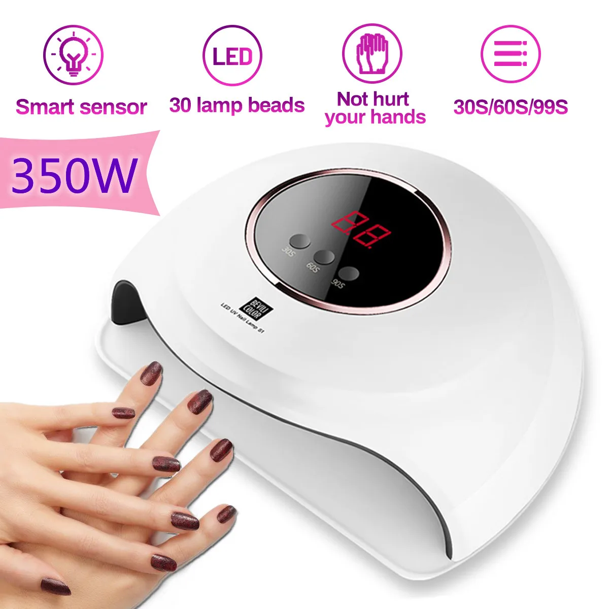

Gel Nail Dryer UV LED Lamp for Nails Dryer Lamp for Manicure Infrared Sensor Drying Lamp Nail Polish Dryer Manicure Tools