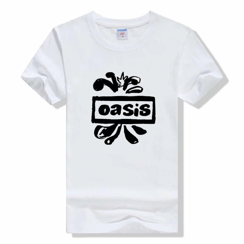 

Fashion Men's T-Shirt Men Summer T-shirt Men's Oasis Band Logo T Shirt Summer Hipster Casual Tops&Tees