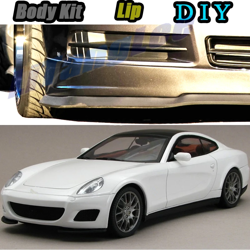 

Car Bumper Lip Front Spoiler Skirt Deflector For Ferrari 612 Scaglietti 2004~2011 Tune Car Modifie Body Kit VIP Hella Flush Lips