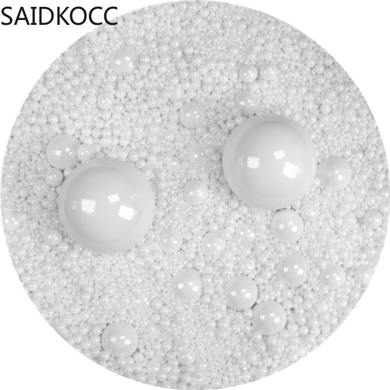 SAIDKOCC ZrO2  Zirconium oxide Ball 1KG 95% Spherical Yttria Stabilized Zirconia Ball YSZ Milling Media