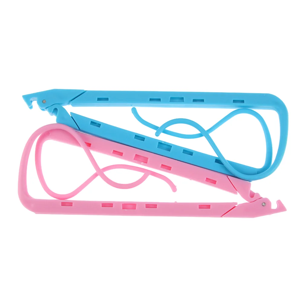 

2 Pcs Adjustable Bookend Office Desktop Bookcase Stand Clip Plastic Pages Holder Reading