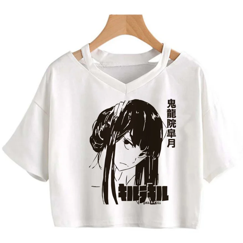 

Футболка kill la kill женская с принтом, белая уличная одежда в стиле Харадзюку, одежда для пар