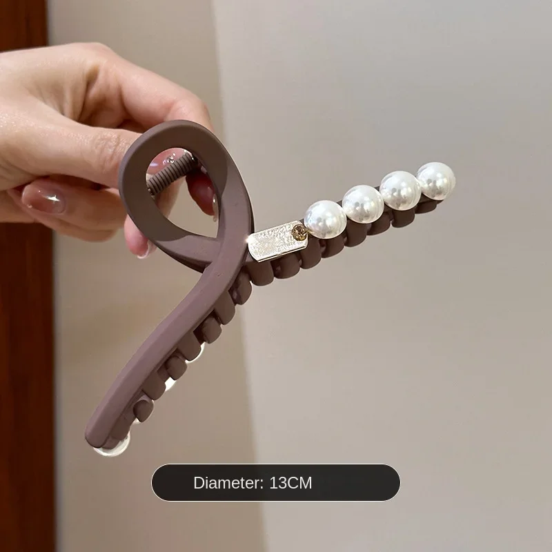 Ретро Южная Корея матовый зажим для волос женский большой захват акула