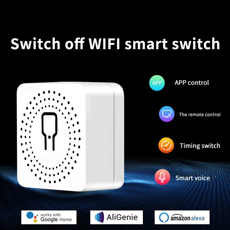 

Умный мини-выключатель с поддержкой Wi-Fi, 16 А