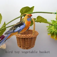 mini bird basket parrot puzzle toys bird educational teaching tool box cage chew bite toys for cockatiel