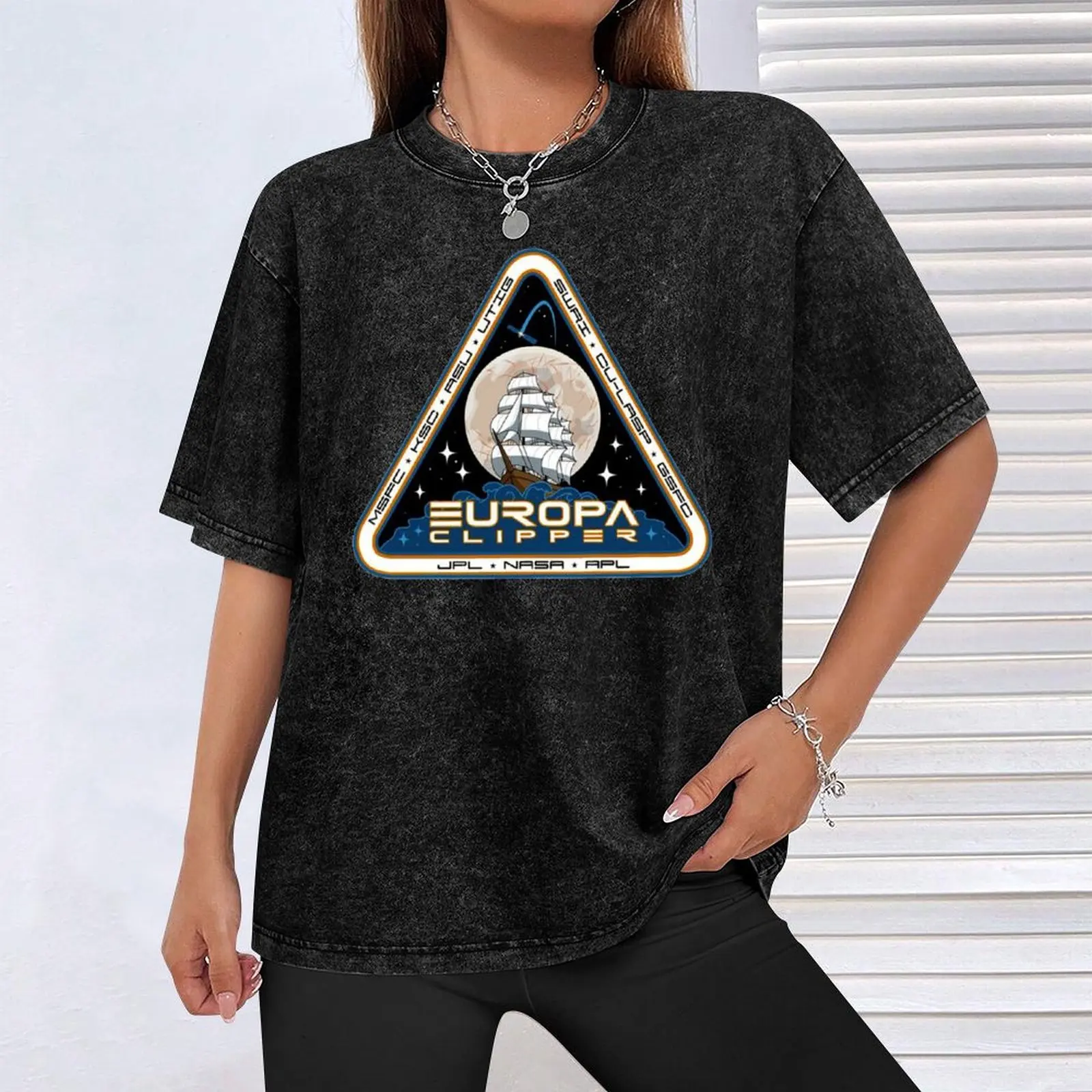 Футболка с нашивкой Миссия Европа клипер белая мужская футболка графическим