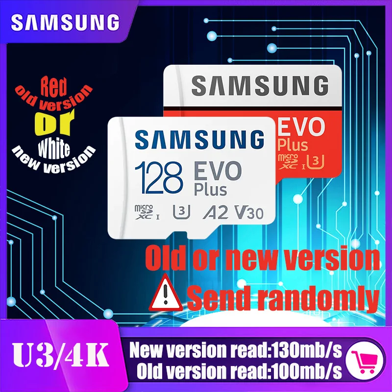  SAMSUNG карта памяти Micro SD, 32 ГБ, 64 ГБ, 128 ГБ, 256 ГБ, 512 ГБ 
