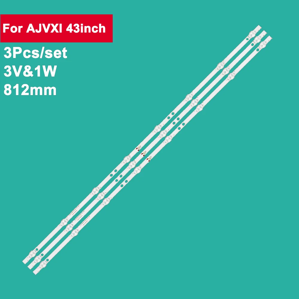 3 шт./комплект, светодиодная лента для подсветки телевизора AJVXI