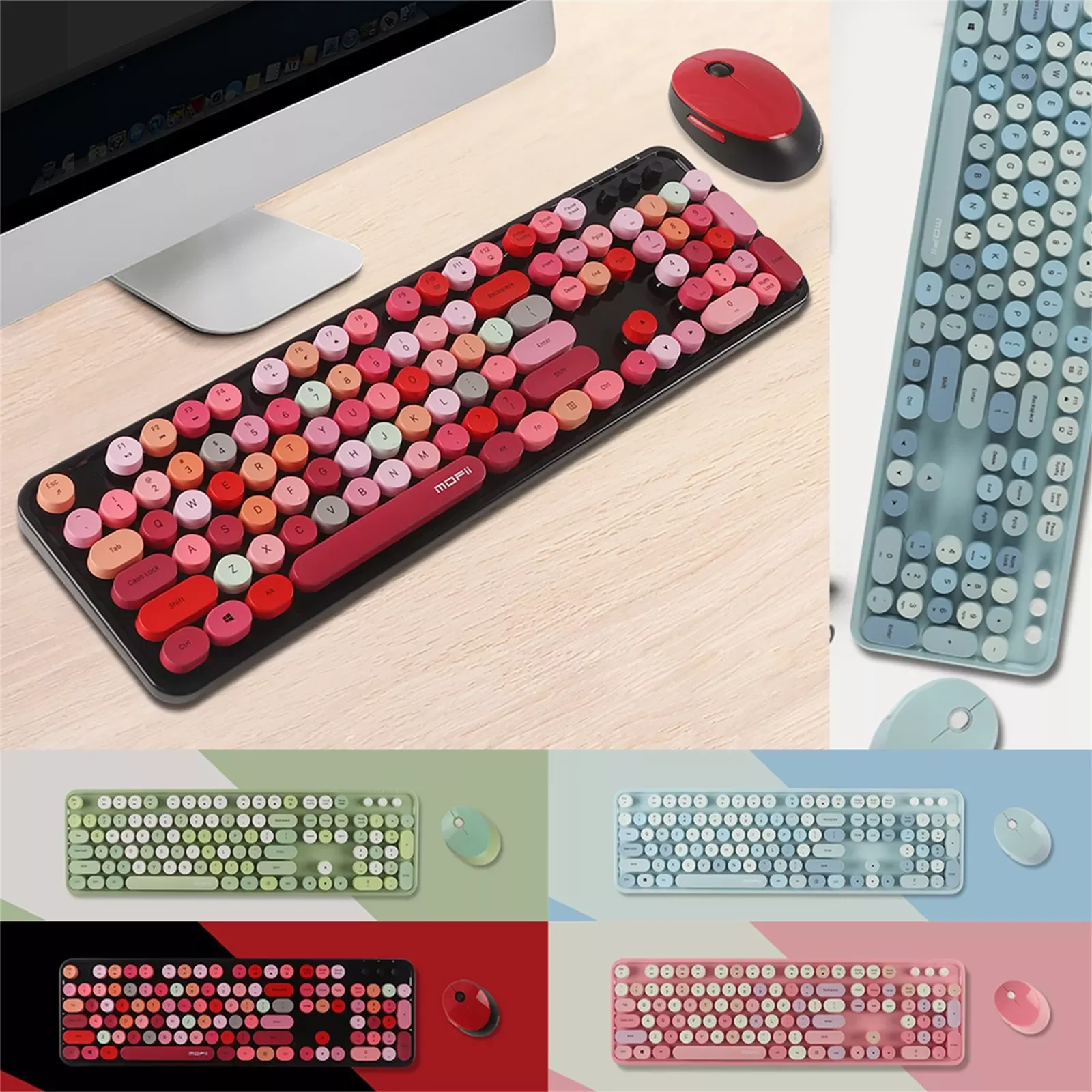 

Wireless Keyboard Gaming Mouse Set 2.4G 1000DPI Wireless Mouse Suspension keys Gaming Keyboards for PC Laptop Games Mouse Gamer