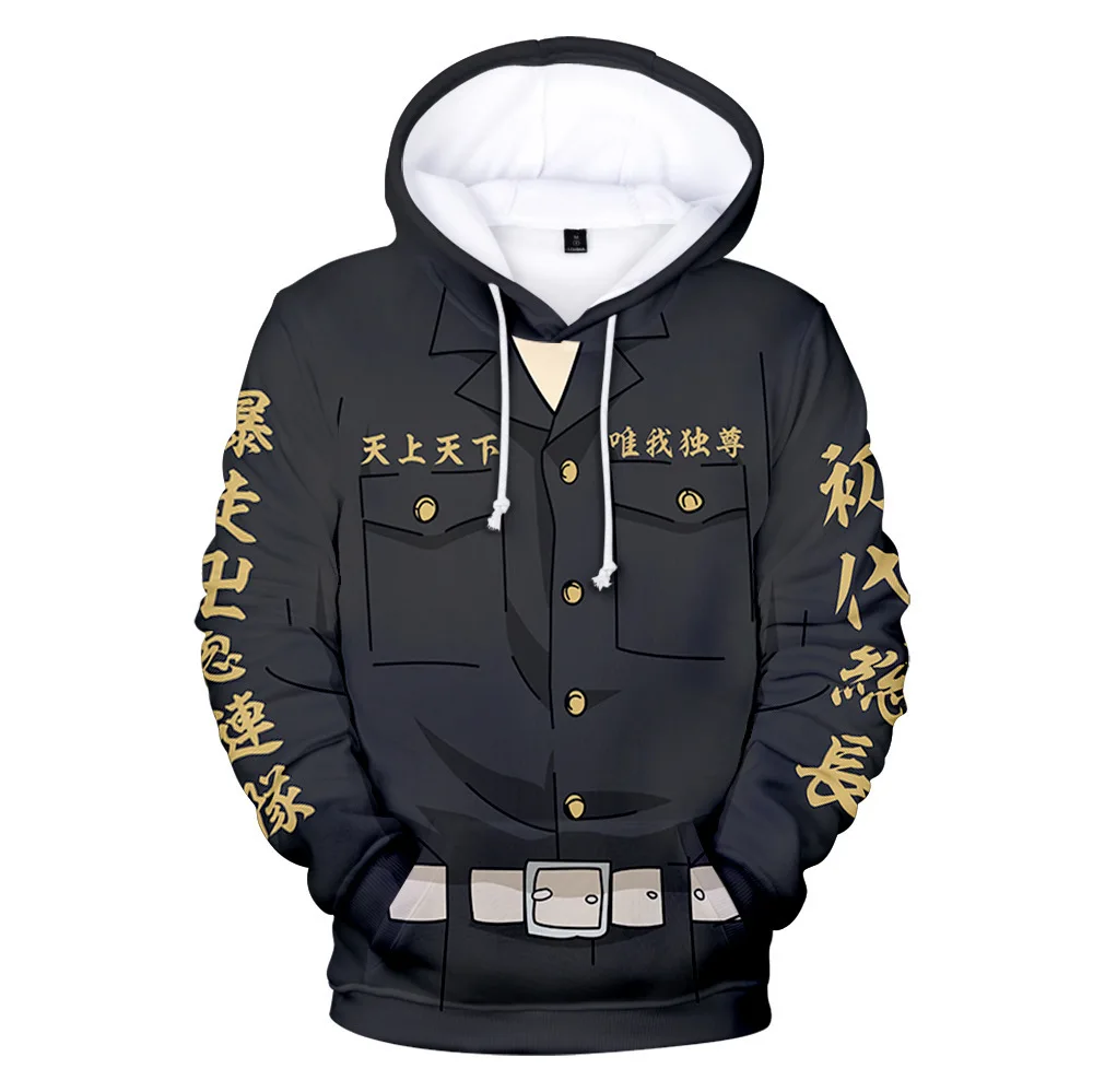 

Толстовка с длинным рукавом для мужчин и женщин, креативный Модный свитшот с забавным мультипликационным рисунком Токийский призрак, 3d-при...