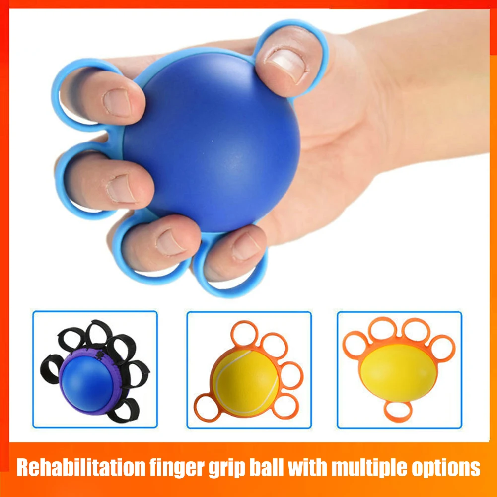 

Hand Therapy Grip Strength Ball Stretcher Wrist Finger Pow Muscle Fitness Equipment for Elderly Rehabilitation Exercise GripRing
