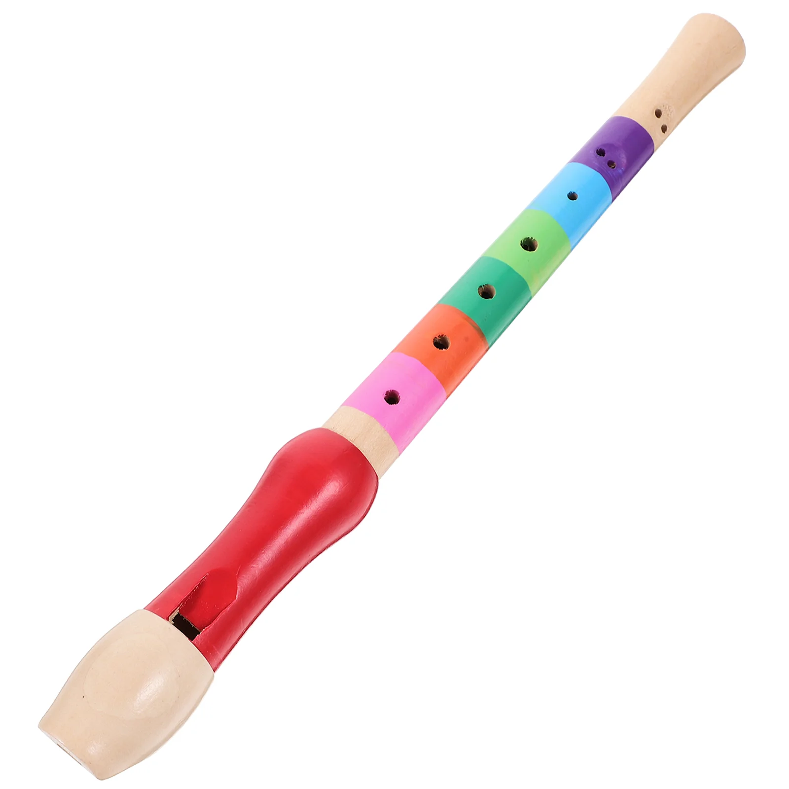 

8 Hole Wood Soprano Descant Recorder Flute Music Playing Wind Instruments (Color random) Musical climber