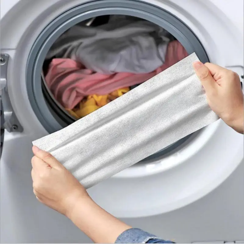 

Washing Machine Use Mixed Dyeing Proof Color Absorption Sheet Anti Dyed 100Pcs Cloth Laundry Papers Color Catcher Grabber Cloth