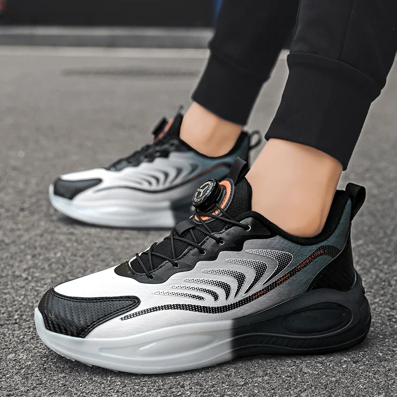 Мужские кожаные кроссовки Повседневная модная обувь для ходьбы и бега роскошные