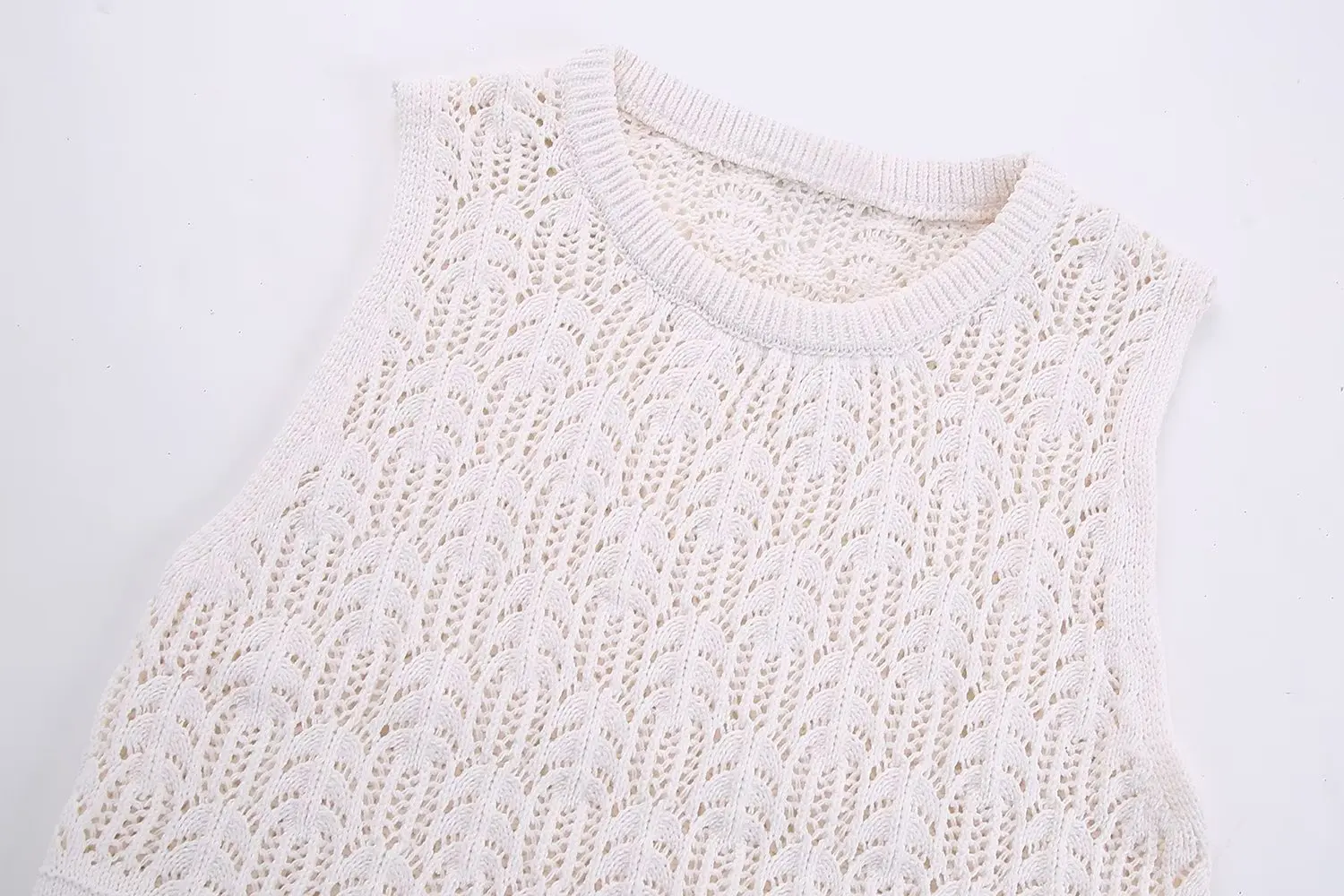 Повседневный женский жилет TRAF контрастных цветов 2023 свободный свитер без