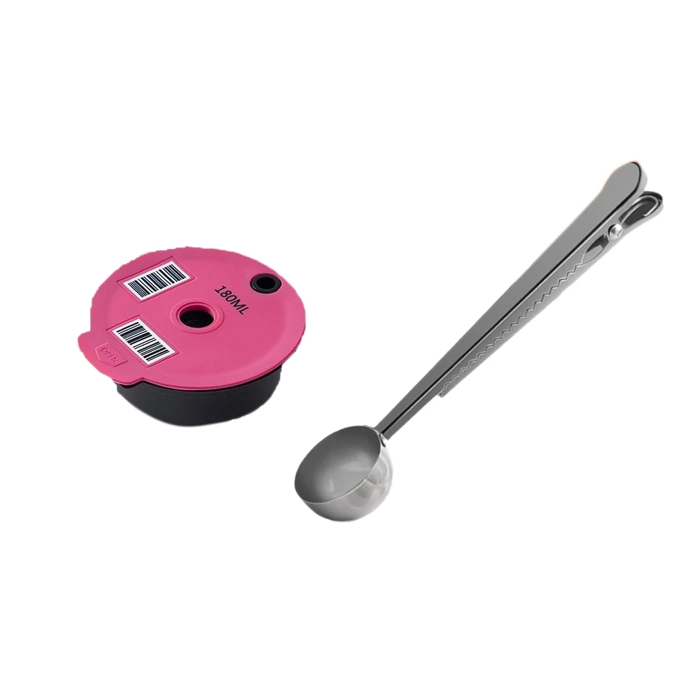 

Многоразовые кофейные аксессуары для Bosch Tassimo машины, кофейный фильтр, многоразовые кофейные подставки с ложкой с зажимом, 180 мл