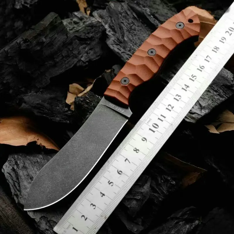 

ESEE-JG5 1095 Steel Hunting Knife RAT Camping Kitchen Survival Rescue Knives Outdoor With Leather Sheath Dropshipping