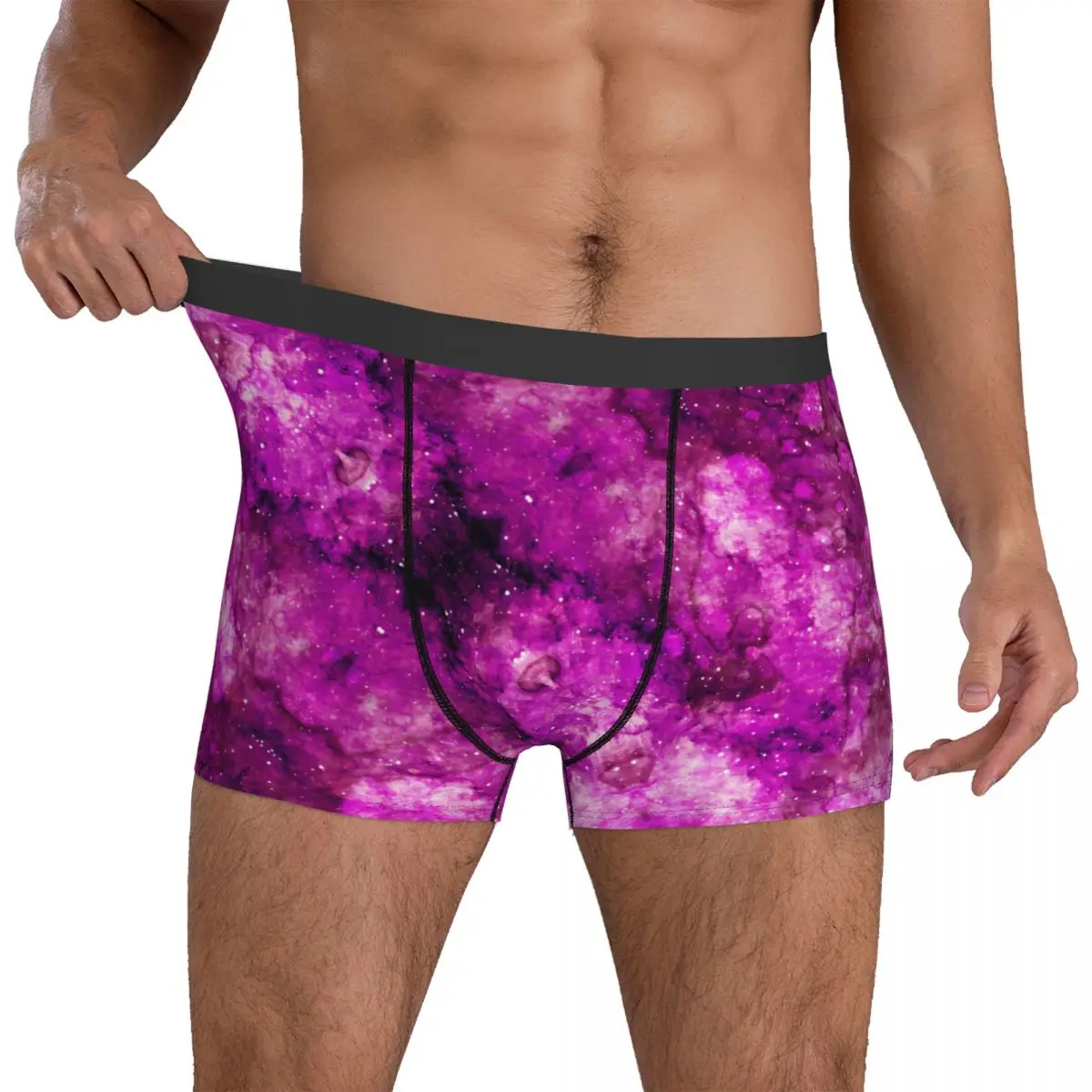 

Трусы-боксеры мужские эластичные с принтом Галактики