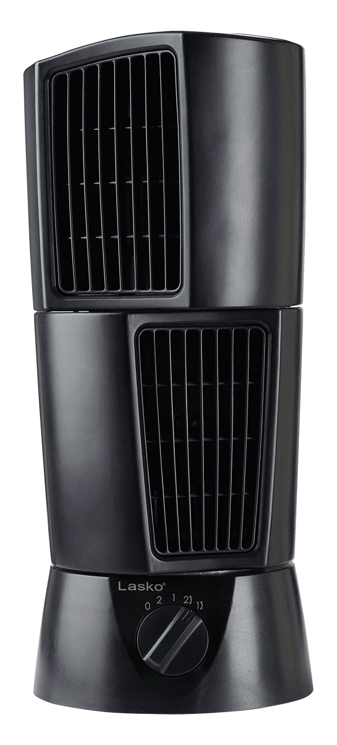 

NEW Desktop Wind Tower Oscillating Multi-Directional 2-Speed Table Fan, T14305, Black