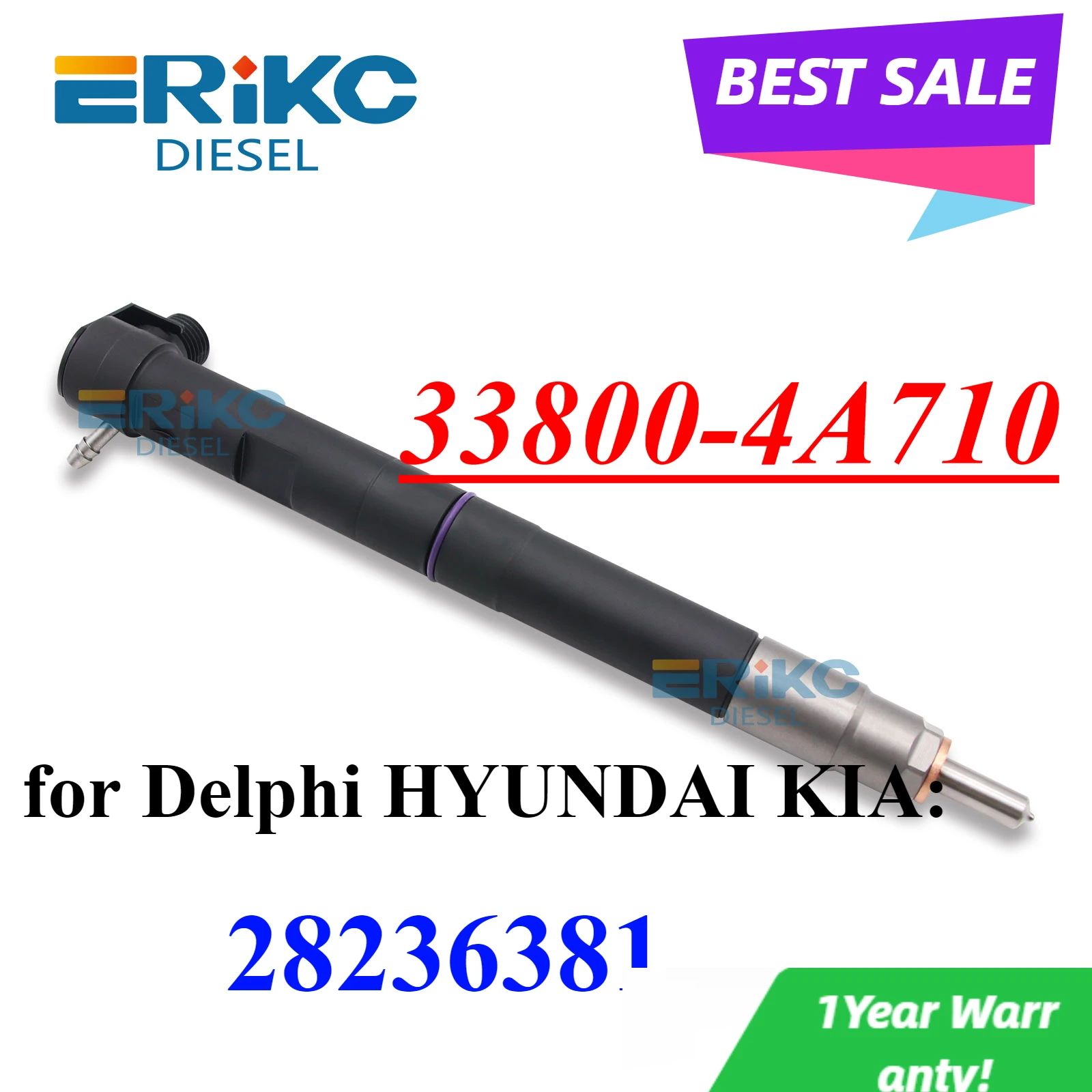 33800-4A710 28229873 Автоматическая топливная форсунка 338004 A710 для Delphi HYUNDAI KIA 28236381 33800 4A710