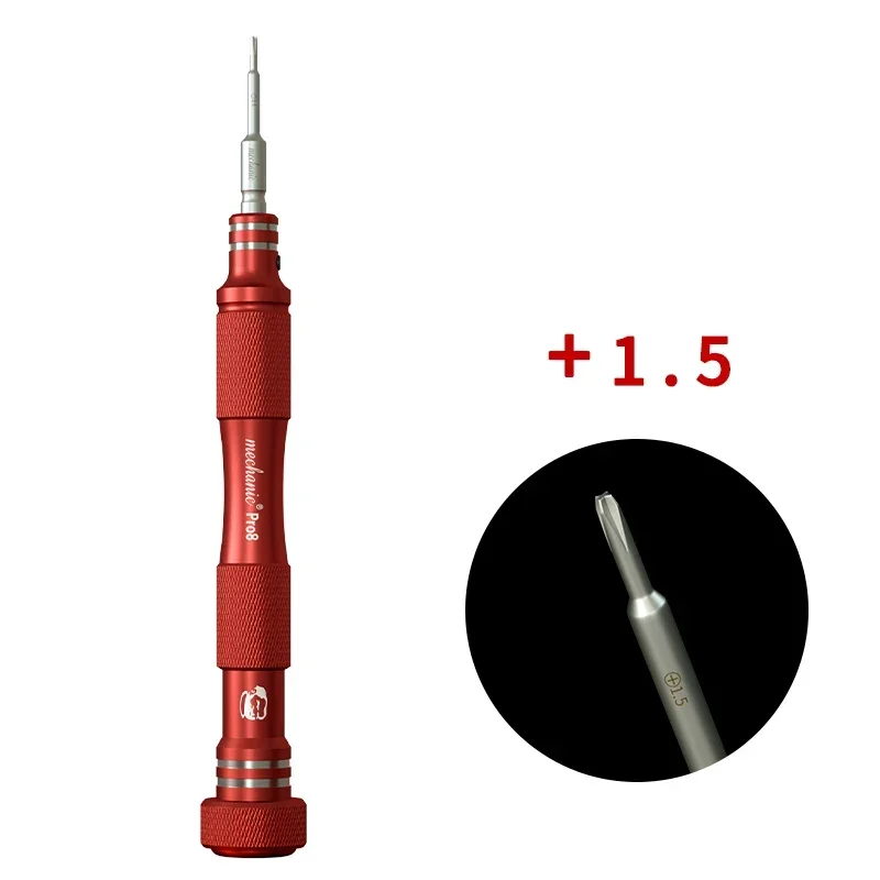 

Нескользящая отвертка MECHANIC PRO8 (MAX8) 2,5 1,2 1,5 Phillips T2 Hex 0,8 Torx 0,6 Y-Type Инструменты для разборки камеры мобильного телефона