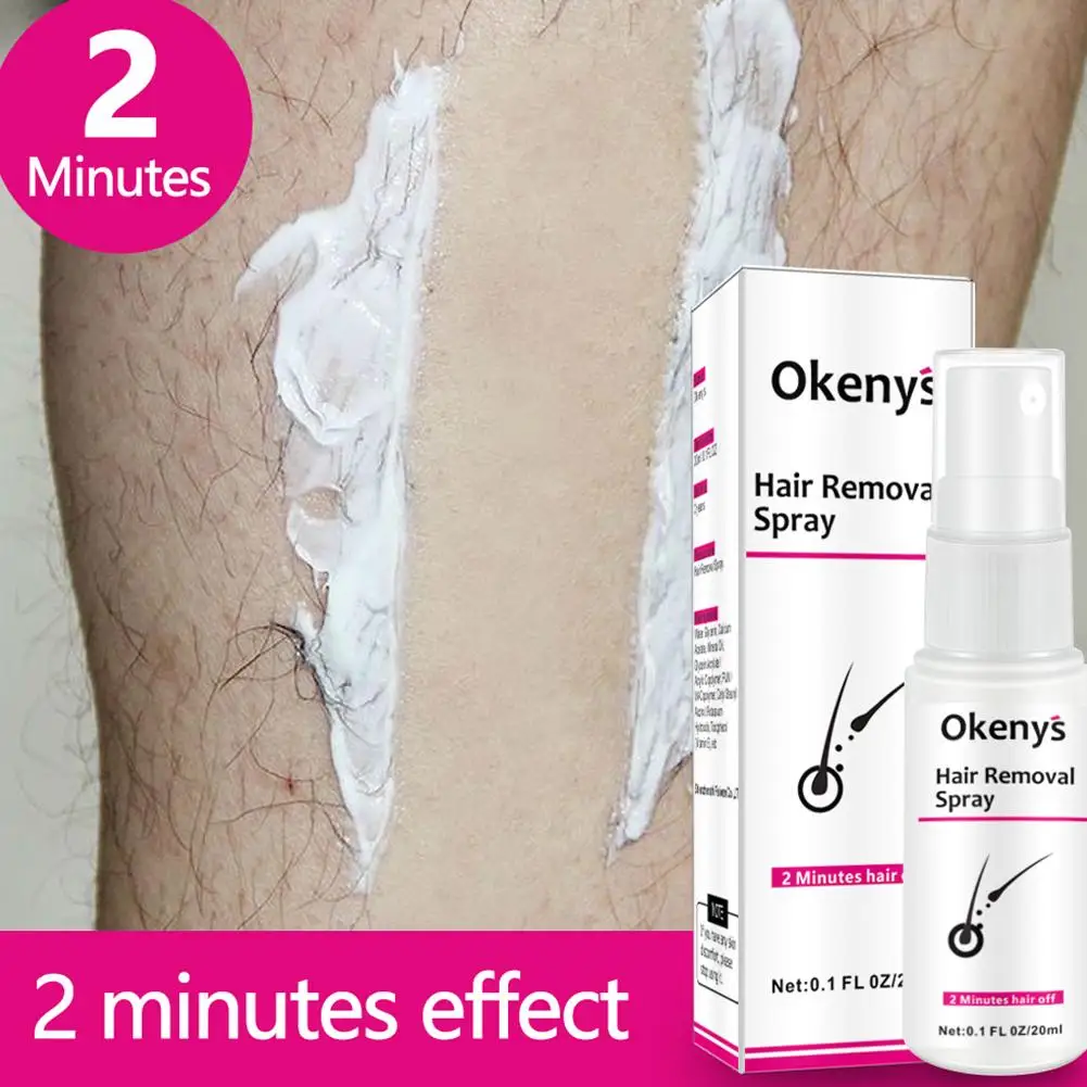

2Minutes Effect Hair Removal Spray Hair Removal Cream Quality Mild Nourish Easy Smooth Depilatory Hair Remove Painless Fast R7A6