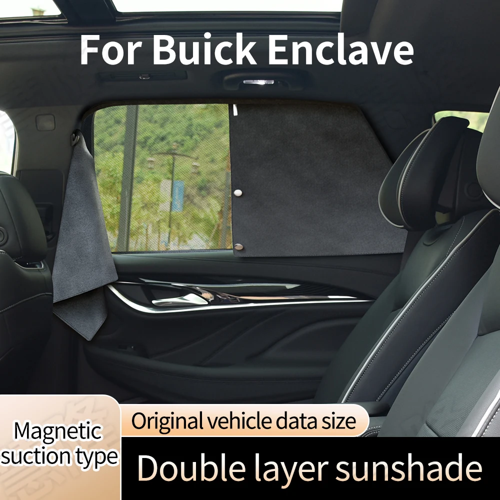

Автомобильные полноразмерные шторы для Buick анклава олень бархатные двухслойные оконные солнцезащитные шторы теплоизоляция и защита от солнца